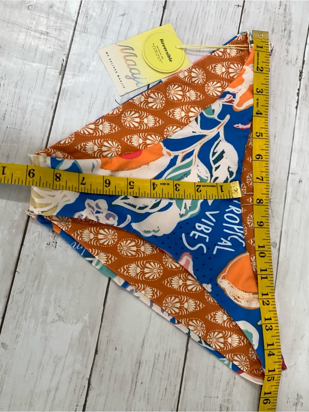 Maaji Reversible Bikini Set Top/Bottom Tropical Bliss Sublimity Bralette XL NWT - Picture 12 of 15